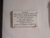 Eliza, wife of Captain William Doveton