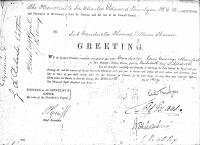 Certificate Appointing Thomas William Skinner as Conductor