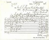 Service Record of Thomas William Skinner of the Madras Gun Carriage Factory