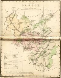 Map of the Saugor District