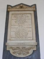 Memorial to Mrs Lucy Clarke, Wife of Colonel Tredway Clarke