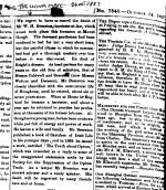 Announcement in The China Mail 24 October 1887
