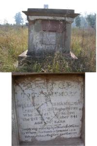 Tombstone & Inscription of Lieutenant William James Hamilton