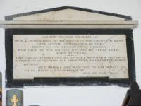 Memorial to B. L. Harrison, Commander EIC Schooner "St. Helena"